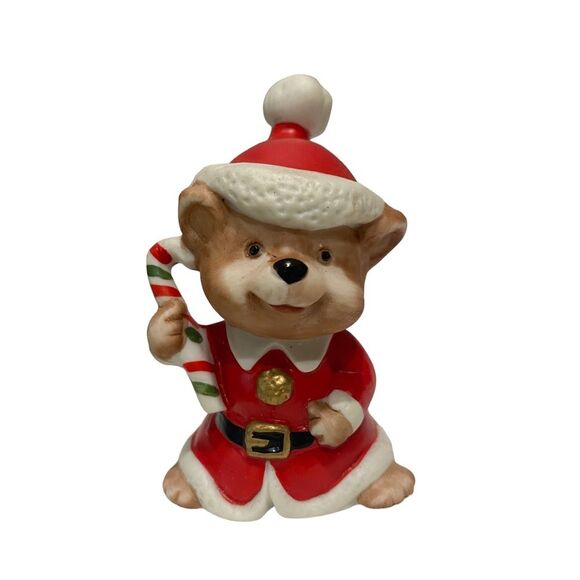 Complete Set of Three Vintage Homco Ceramic Christmas Teddy Bears 5600 - Picture 12 of 16